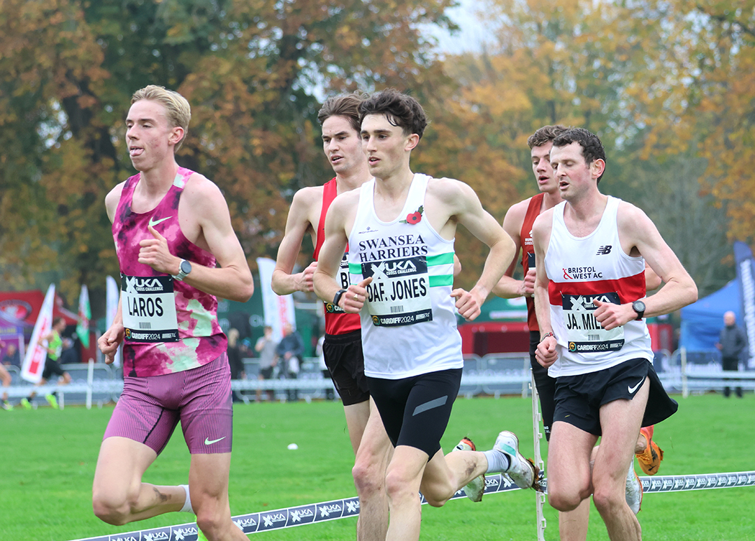 Dafydd Jones was the first Welshman to cross the line at the Cardiff Cross Challenge